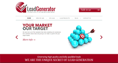 Desktop Screenshot of leadgenerator-uk.com