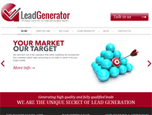 Tablet Screenshot of leadgenerator-uk.com